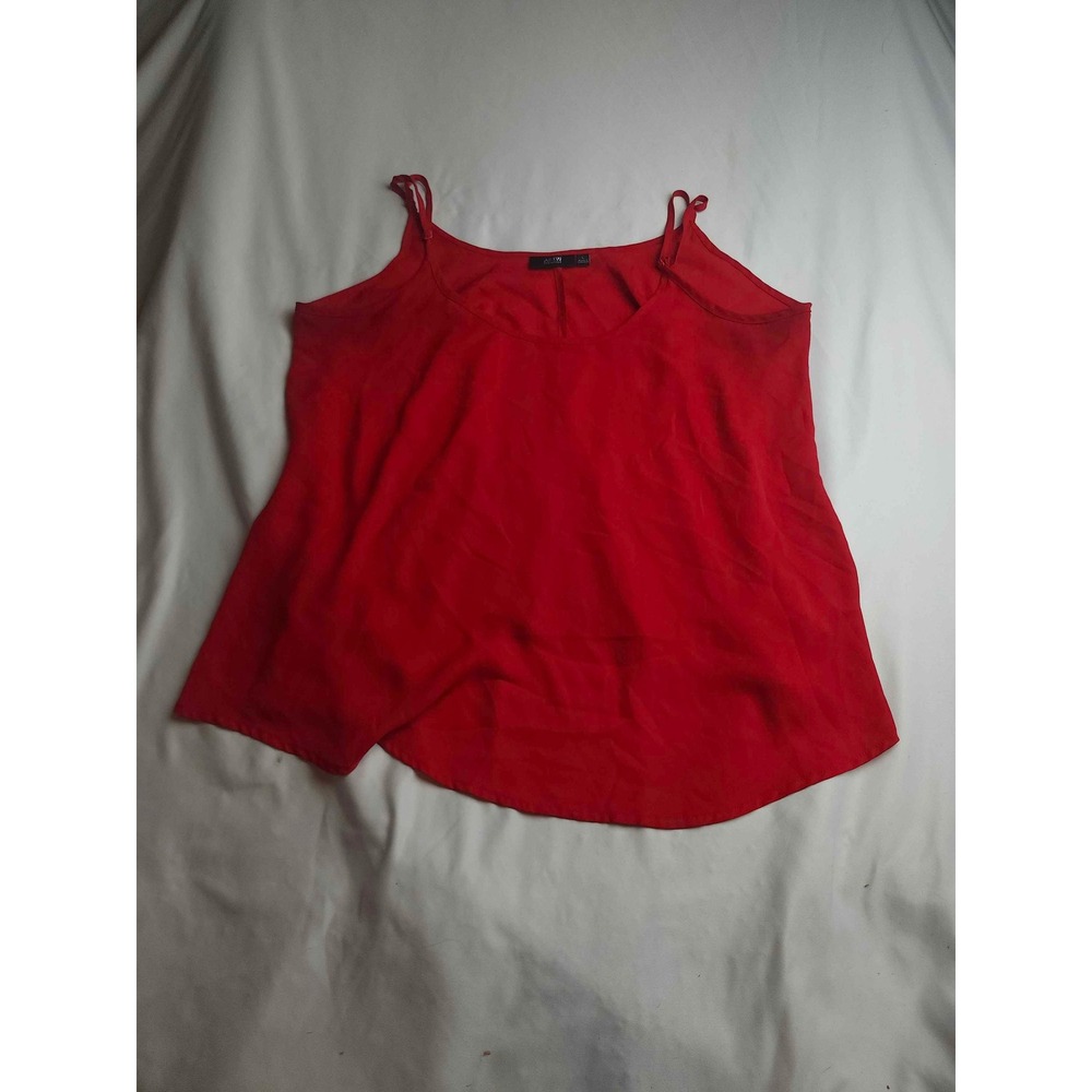 Apt. 9 Essentials Womens Red Adjustable Strap Camisole Tank Top Large